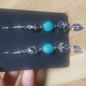 Turquoise dangle earrings
